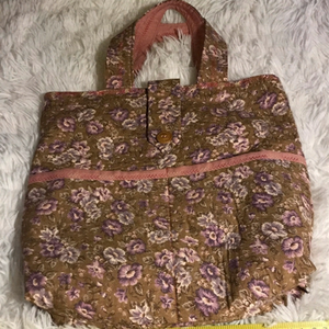 Handmade/ homemade bucket purse.  Cotton.